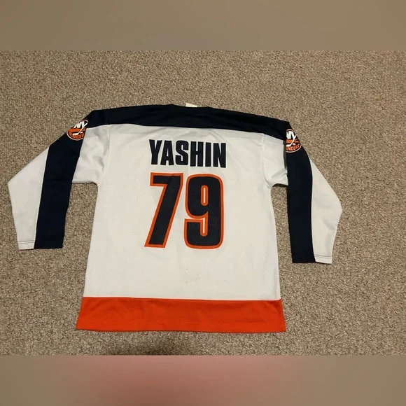 Vintage NHL NY Islanders Yashin 79 Off The Bench Jersey long sleeve shirt size M - Picture 4 of 6